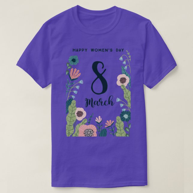 Internationell: Kvinnodagen den 8 mars 2020 T Shirt (Design framsida)