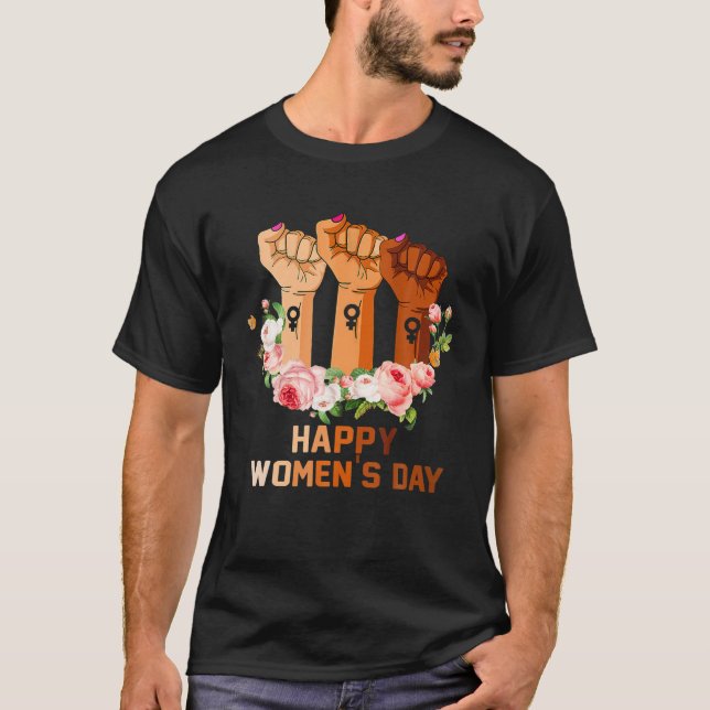 Internationell Kvinnodagen den 8 mars 2022 Feminis T Shirt (Framsida)