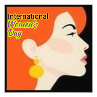 Internationell kvinnodagen . fototryck