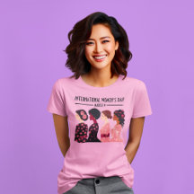 Internationell Kvinnodagen Global Women Rosa Blomm