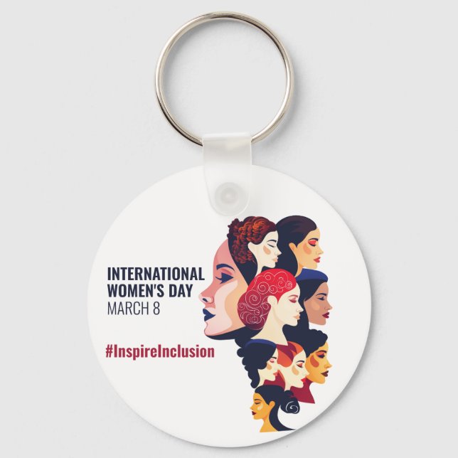 Internationell kvinnodagen | IWD mars 8 Nyckelring (Framsida)