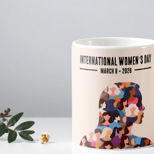Internationell kvinnodagen kaffemugg