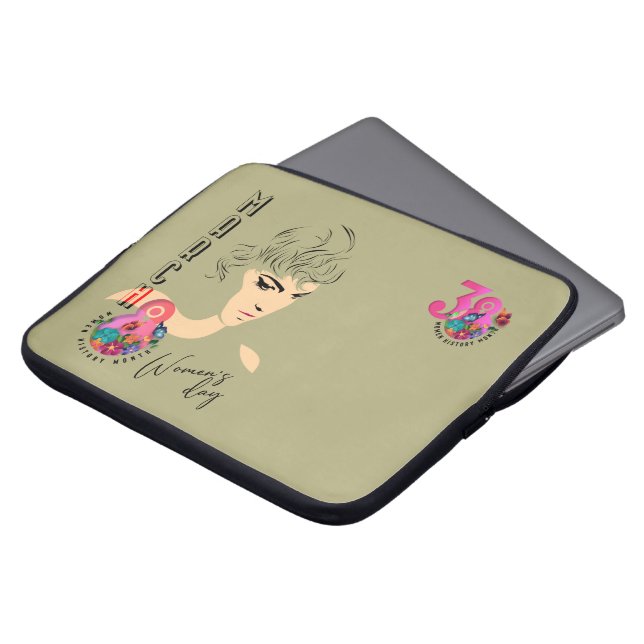 Internationell kvinnodagen | Laptop sleeve 15 tum (Framsida topp)