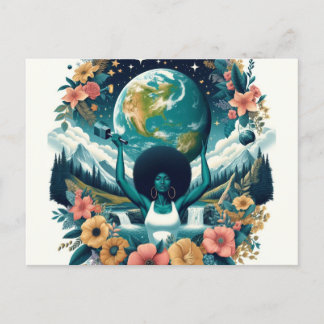 Internationell Kvinnodagen Lycklig Vykort