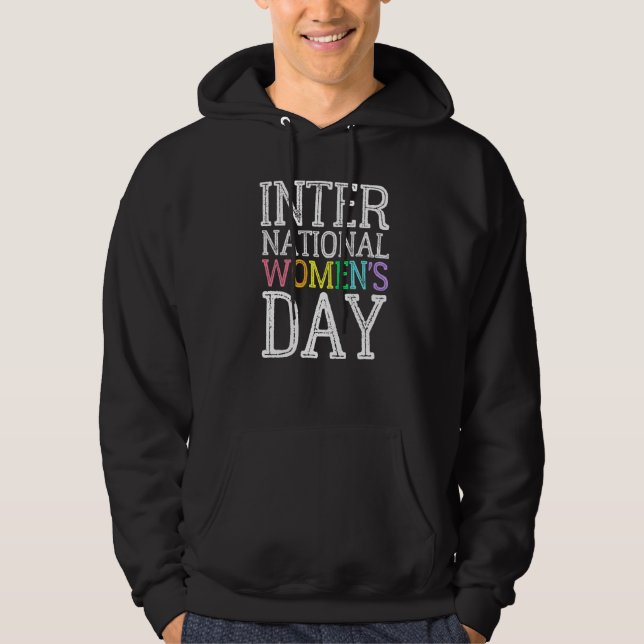 Internationell Kvinnodagen mars Kvinnohistorikmåna Hoodie (Framsida)