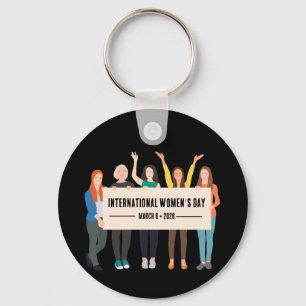 Internationell kvinnodagen nyckelring
