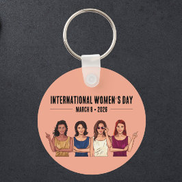Internationell kvinnodagen nyckelring