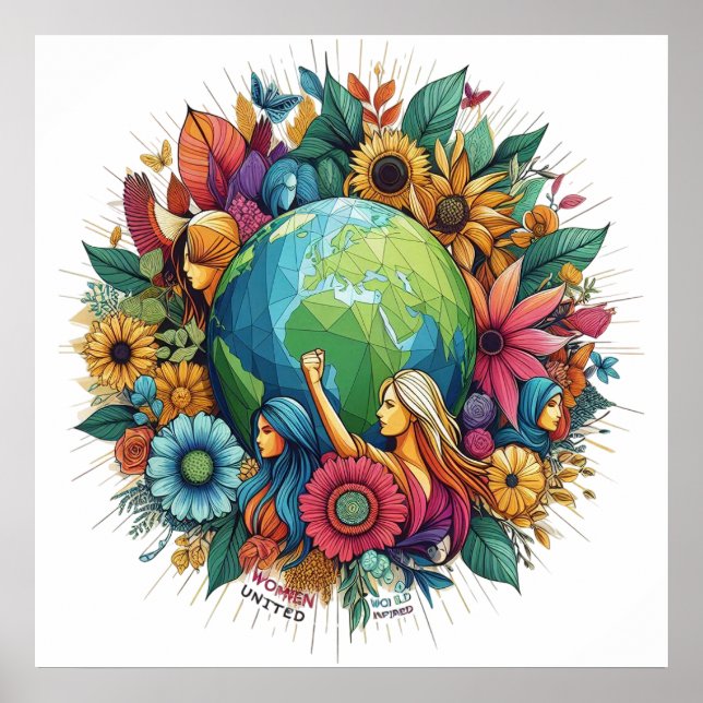 Internationell kvinnodagen poster (Framsidan)