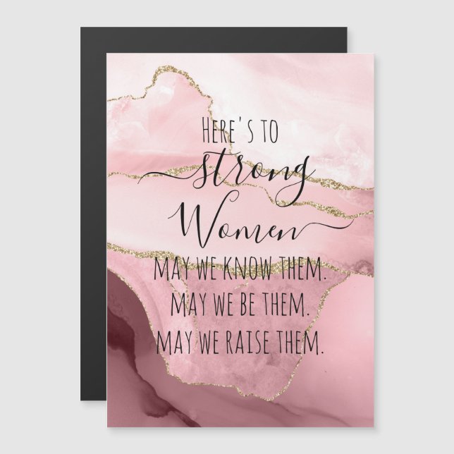 Internationell kvinnodagen | Starka kvinnor Magnet (Fram/baksida)