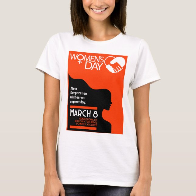 Internationell kvinnodagen t shirt (Framsida)