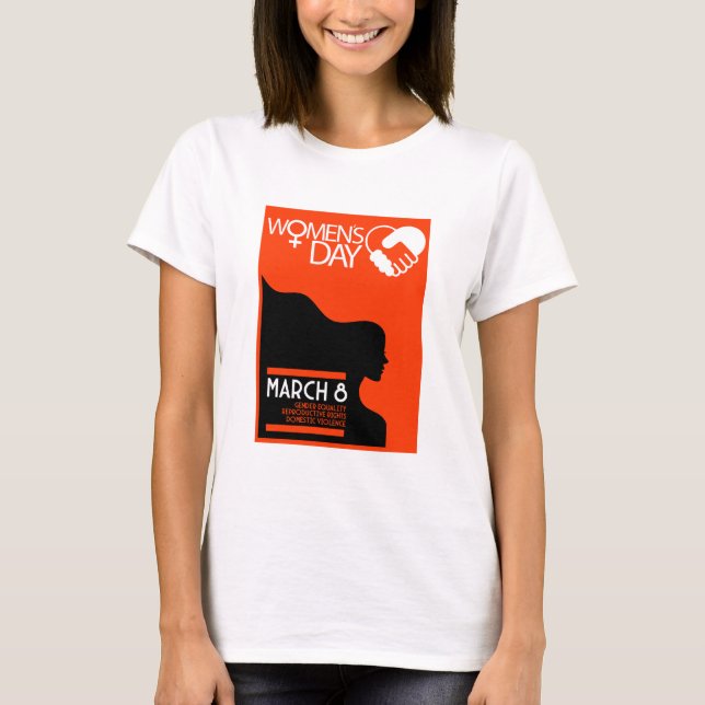 Internationell kvinnodagen t shirt (Framsida)