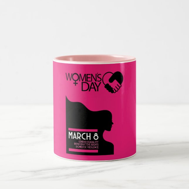Internationell kvinnodagen Två-Tonad mugg (Center)