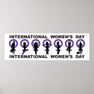 Internationell kvinnodagskannern poster