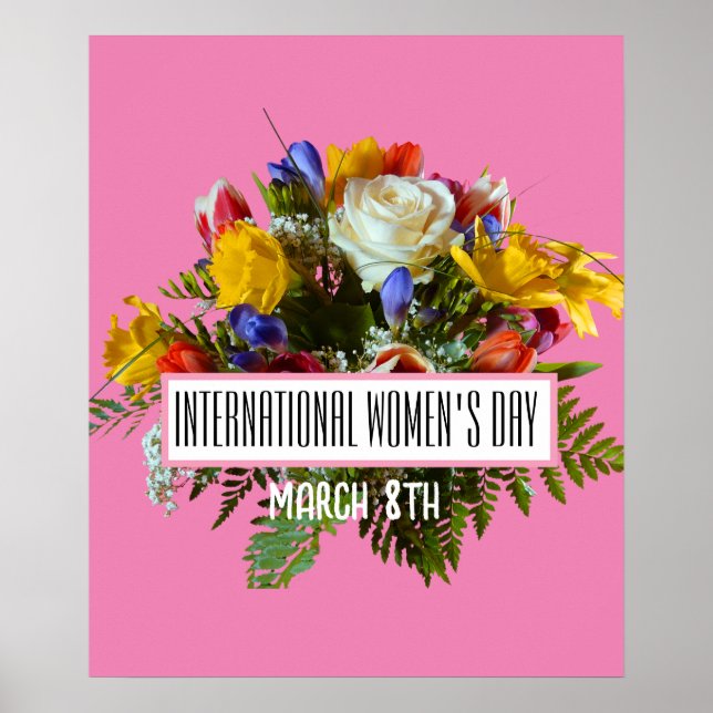 INTERNATIONELL KVINNORS DAG DEN 8 MARS POSTER (Framsidan)