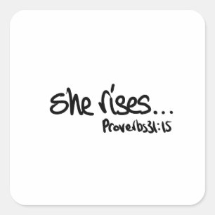 Internationell Kvinnors dag, kristna kvinnor Fyrkantigt Klistermärke