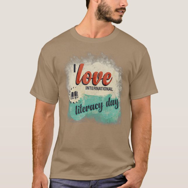 Internationell-läskedagsljus för läsare för Bok T Shirt (Framsida)