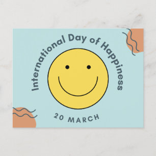 Internationell-lyckans dag helg vykort