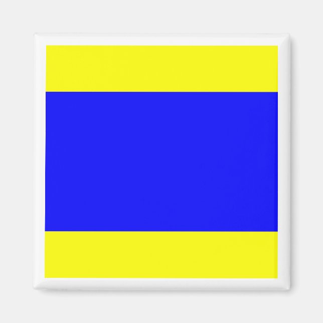 Internationell marin signalflagga DELTA Magnet (Framsidan)