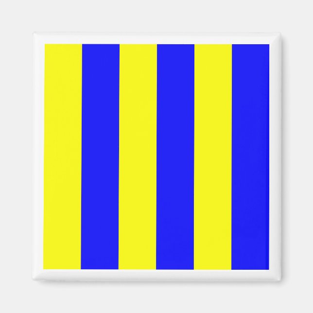 Internationell marin signalflagga GOLF Magnet (Framsidan)