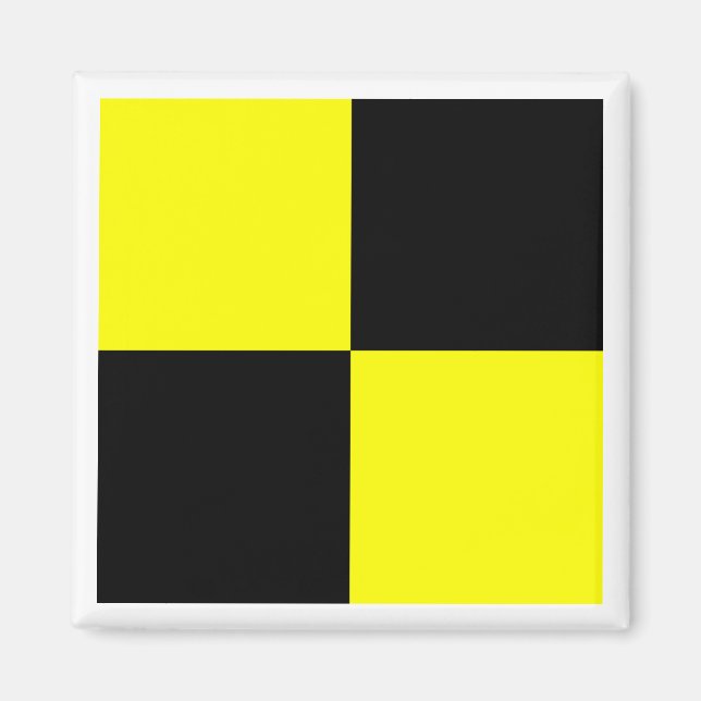 Internationell marin signalflagga LIMA Magnet (Framsidan)