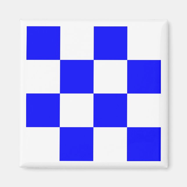 Internationell marin signalflagga NOVEMBER Magnet (Framsidan)