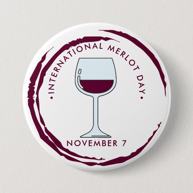 Internationell Merlot Day Knapp (Framsida)