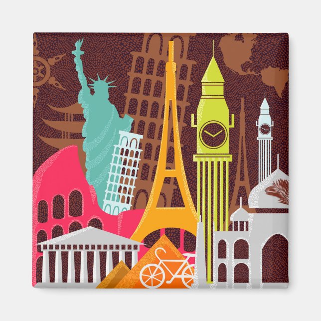 Internationell monument magnet (Framsidan)