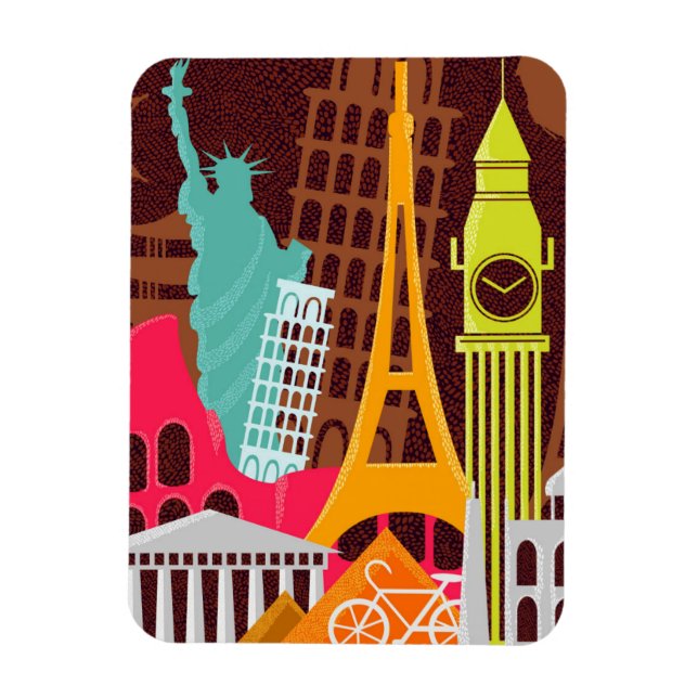 Internationell monument magnet (Vertikal)