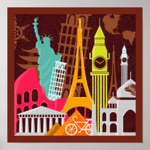 Internationell monument poster