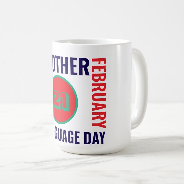 Internationell Mor språkdag Kaffemugg (Framsida höger)