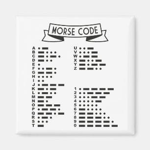 Internationell Morse Code Magnet