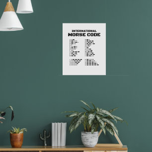Internationell Morse-kod Poster