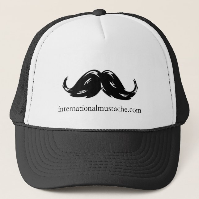 Internationell mustasch truckerkeps (Framsida)