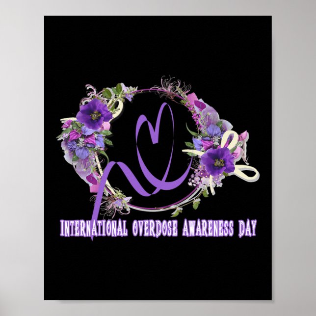 Internationell överdoseringsdag i augusti. poster (Framsidan)