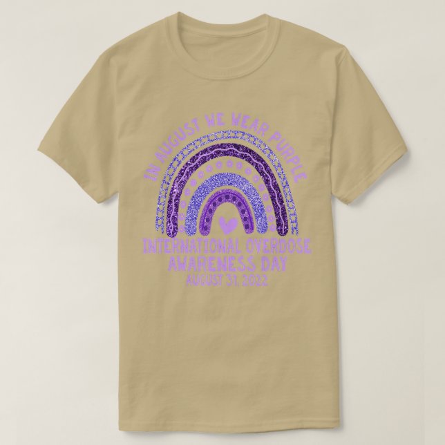 Internationell överdoseringsdag i augusti t shirt (Design framsida)
