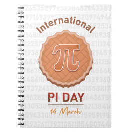 Internationell Pi Day Anteckningsbok