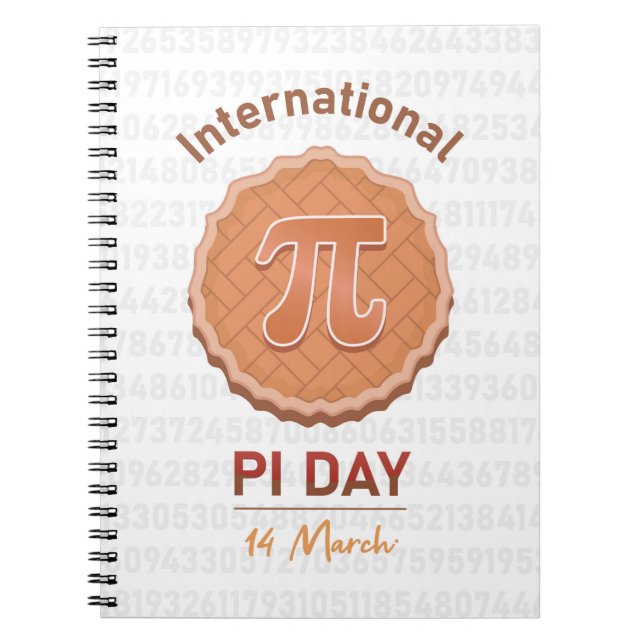 Internationell Pi Day Anteckningsbok (Framsidan)