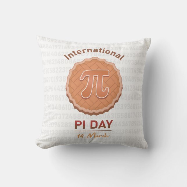 Internationell Pi Day Kudde (Framsida)