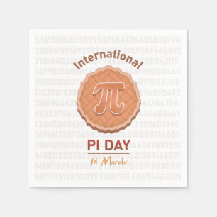 Internationell Pi Day Pappersservett