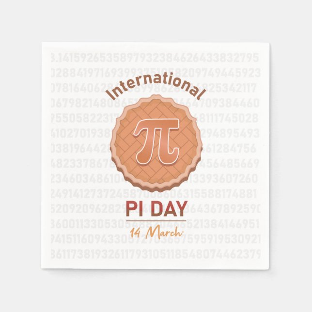 Internationell Pi Day Pappersservett (Framsidan)