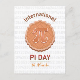 Internationell Pi Day Vykort