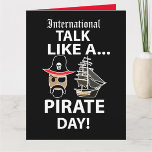 Internationell Prata som en pirat dag Kort