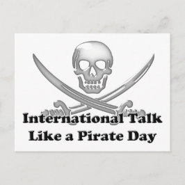 Internationell Prata som en pirat dag Vykort