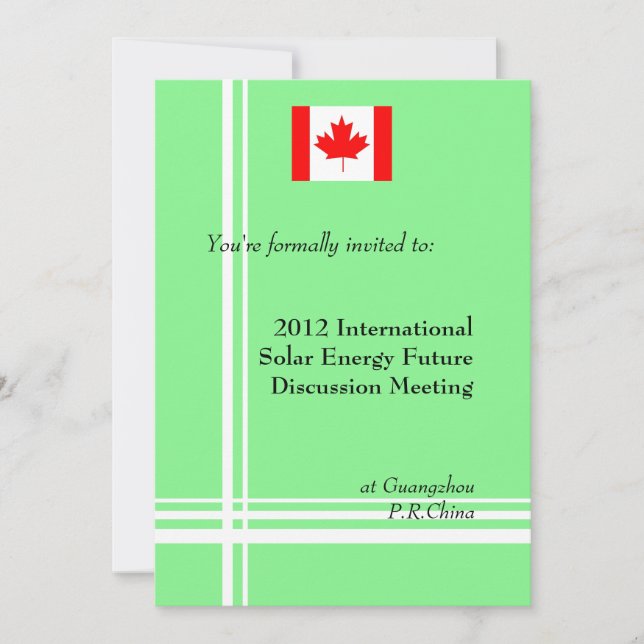 Internationell, professionellens affärsmöte inbjudningar (Framsida)