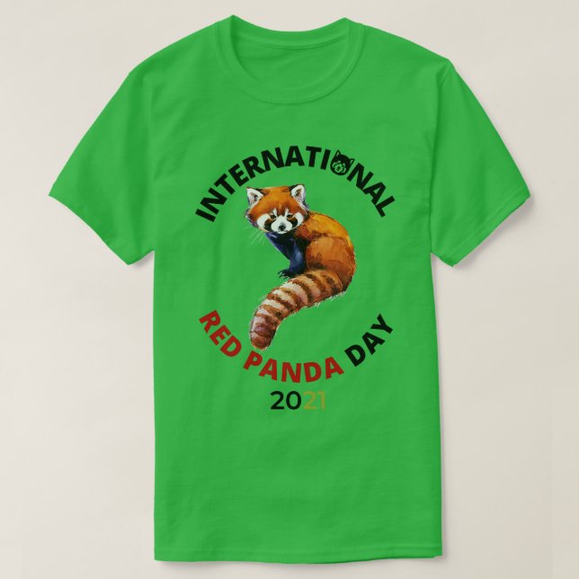 Internationell Red Panda Day 2021 T Shirt (Design framsida)