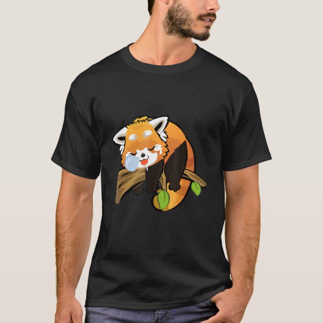 Internationell Red Panda Day Halloween Rädding Spa T Shirt (Framsida)