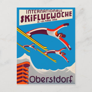 Internationell skidtävling i Oberstdorf Vykort