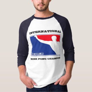 Internationell sleeve för ölPong mästare 3/4 Tee Shirt