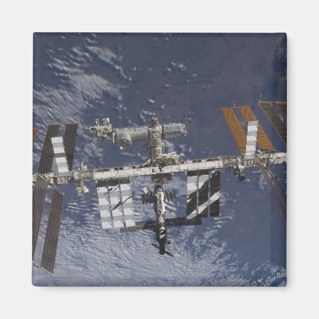 Internationell Space Station i omloppsbana Magnet (Framsidan)