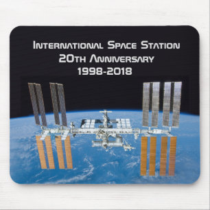 Internationell Space Station ISS 20-årsdagen Musmatta